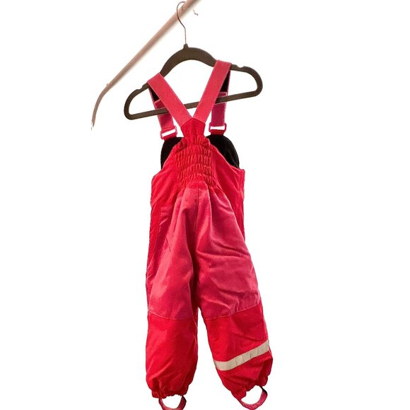 H&M Overall Ski/Snow Suit 12-18 Months Only Used Once Pink/Red Adjustable - Picture 3 of 13